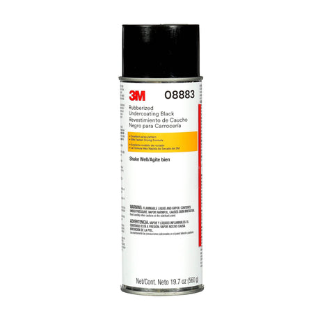 3M 08883 Rubberized Undercoating, 19.7 oz, Black, Aerosol, Rubberized