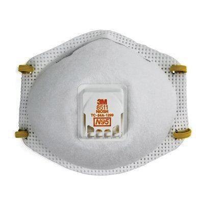3M™ 54343 Molded Cup Particulate Respirator, Standard, N95 Filter Class, NIOSH Approved.