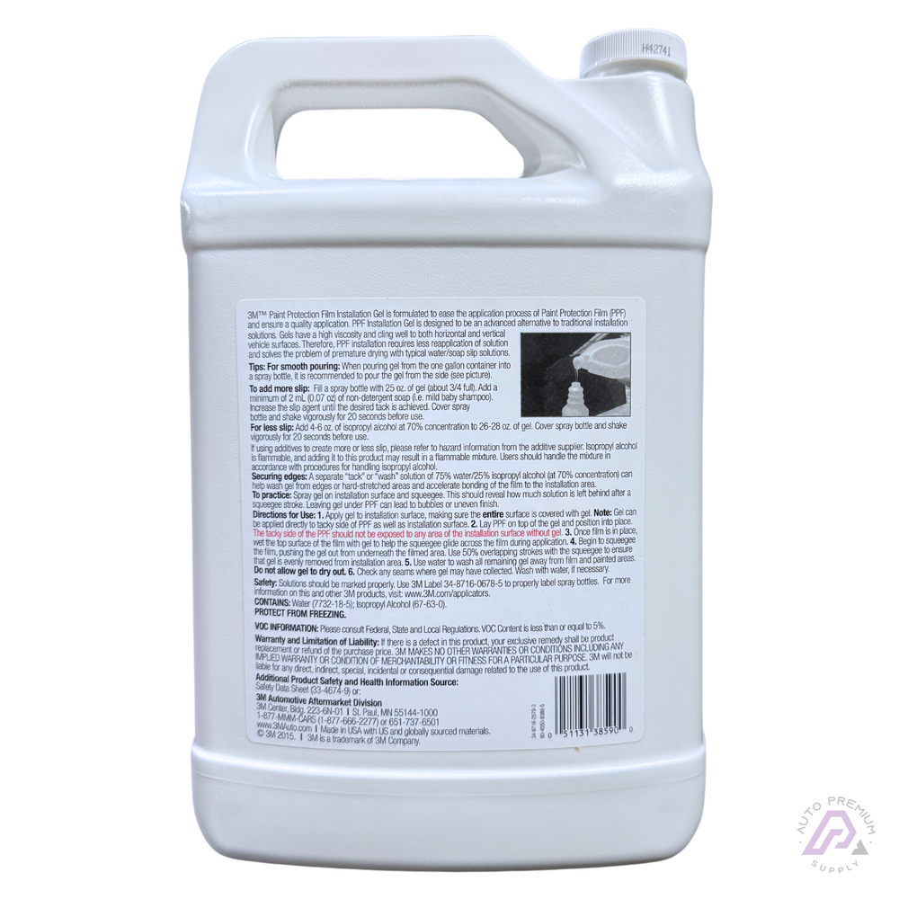 3M Paint Protection Film Installation Gel, PN38590, 1 gallon,