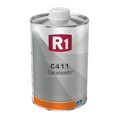 KIT R1 - Barniz transparente V411 PU 4:1 - 3,78L + C411 Std (kit de 4,725L)