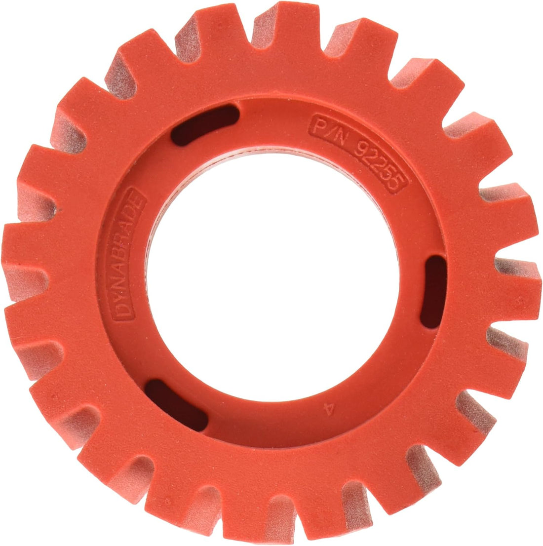 92255 DYNABRADE RED-TRED 92255 Eraser Wheel Only 4 in Dia Red