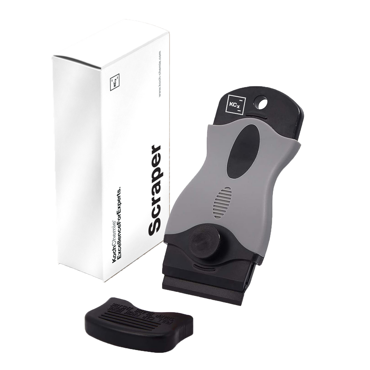 Scraper with 10 plastic blades