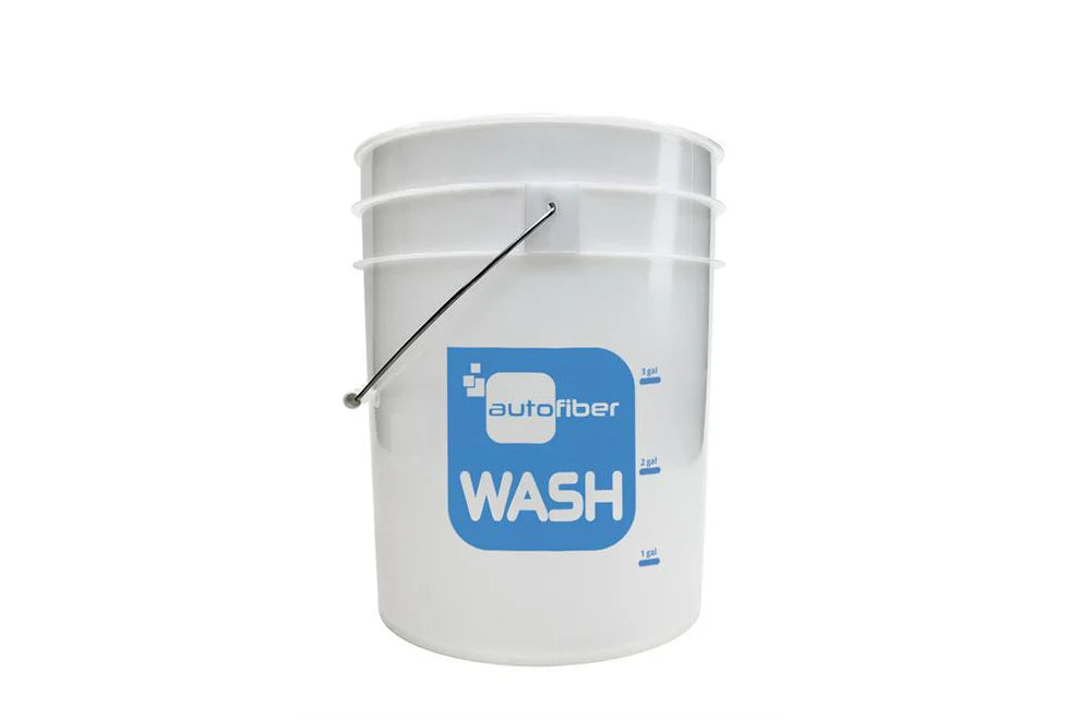 WASH [Bucket] 5 Gallon Clear with Gallon Markers