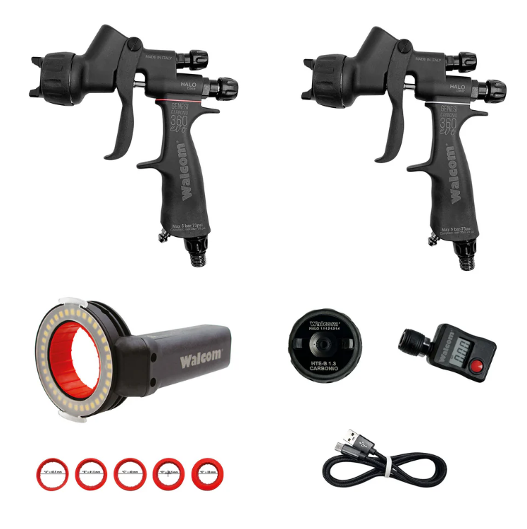 KIT SPRAYGUN & TRUE LIGHT+ 2 EVO HALO C 1.3+ HALO B 1.3 + CMP 1.3