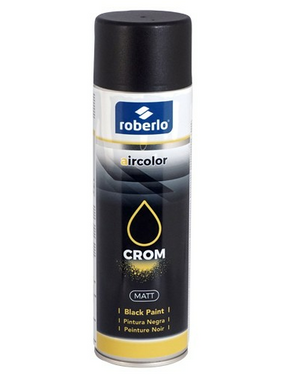 Roberlo 60025 Aircolor Crom Matt Black - 500ml