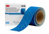 Rollo de hoja abrasiva azul 3M™ Hookit™ con múltiples orificios