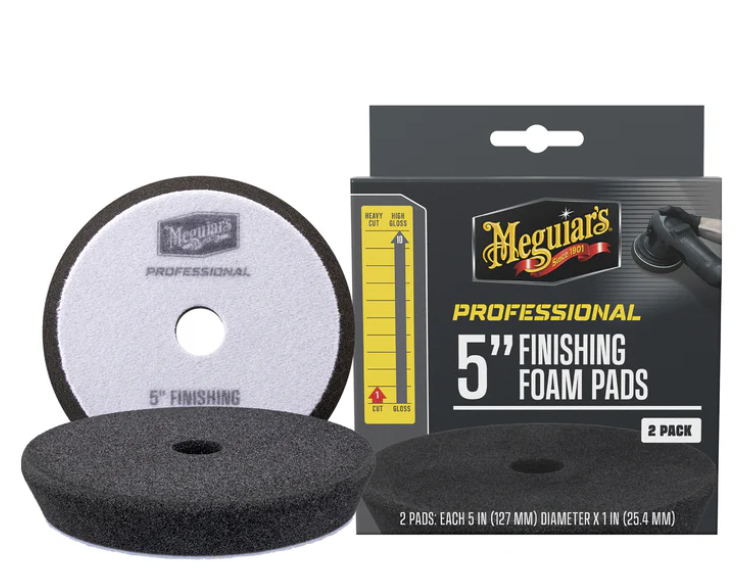 Meguiar's Professional Foam Finishing Pads, M5FFP2 - 5", Black (2 pack)