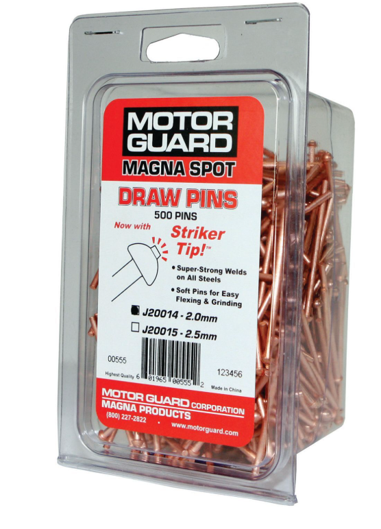 MOTOR GUARD J20014 Pasador de tracción, 2 mm de diámetro, acero, revestimiento de cobre
