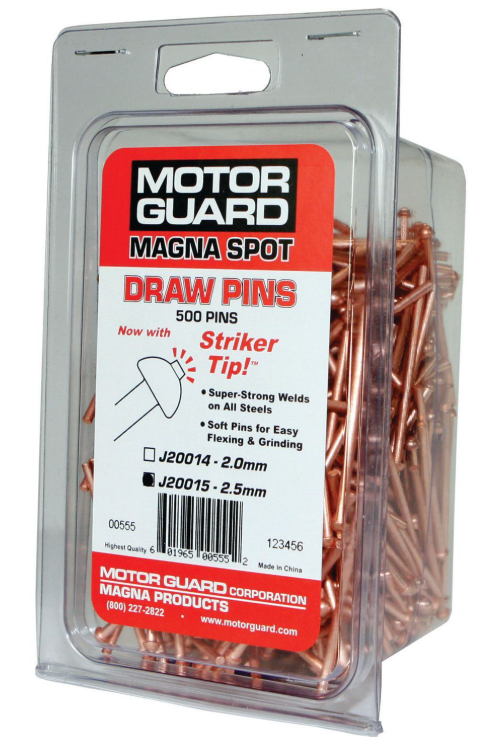 MOTOR GUARD J20015 Pasador de tracción, 2,5 mm de diámetro, acero, revestimiento de cobre