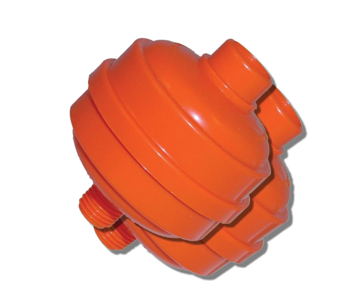 MOTOR GUARD D-12-2 Disposable Spray Gun Filter, 1/4 in FNPT x 1/4 in MNPT Port, 30 cfm, 0.1 micron, 32 to 120 deg F