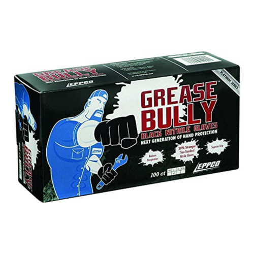 10043 Eppco Grease Bully Grip Glove Black 6mil thick Medium