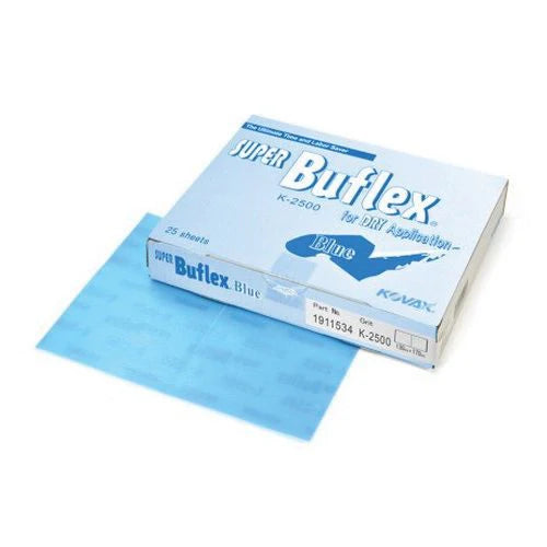 KOVAX® Super Buflex® 191-1534 Super-Tack Buflex Sheet, 130 mm W x 170 mm L, 2500 Grit, K-2500 Grade, Blue