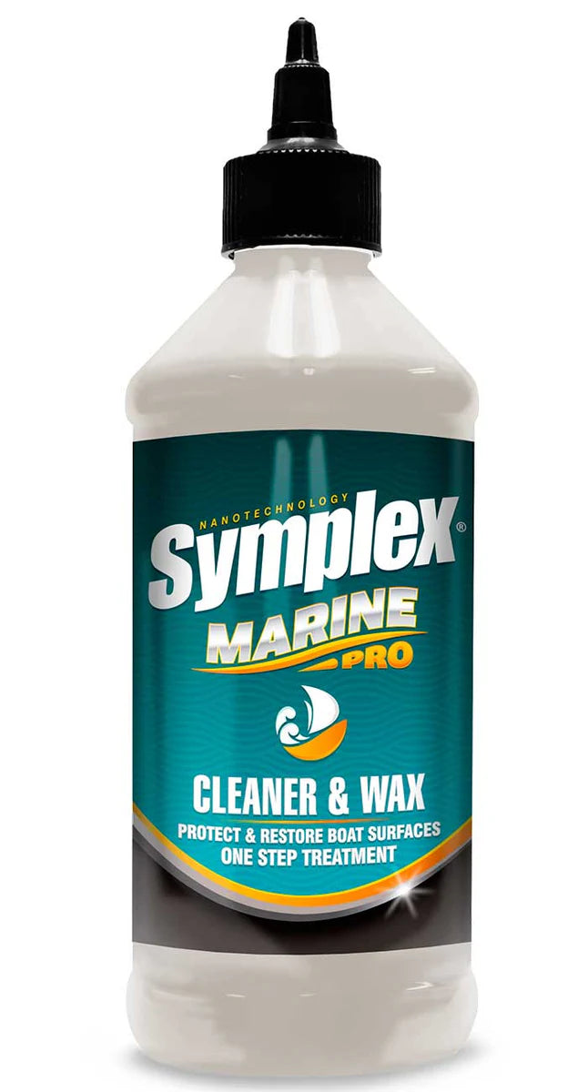 Symplex Marine Pro cleaner and wax bottle on a white background