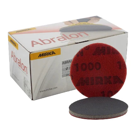 8A-203 MIRKA ABRALON 3" FOAM POLISHING GRIP DISCS