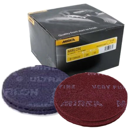 18-241 MIRKA MIRLON 6IN DISC ULTRA-FINE SCUFF PAD QTY.10