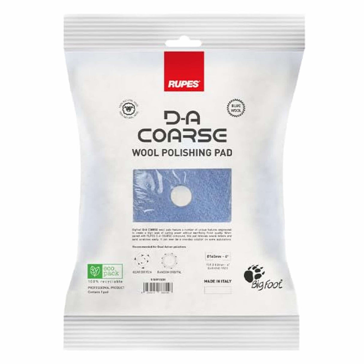 Rupes Wool Abrasive Pad DA - Coarse