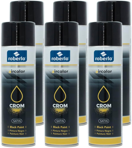 Roberlo 60026 Aircolor Crom Satin Black - 500ml