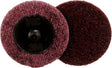 Scotch-Brite 07481 SC-DR Series No-Hole Surface Conditioning Disc, 2 in, Medium Grade, Aluminum Oxide, Maroon