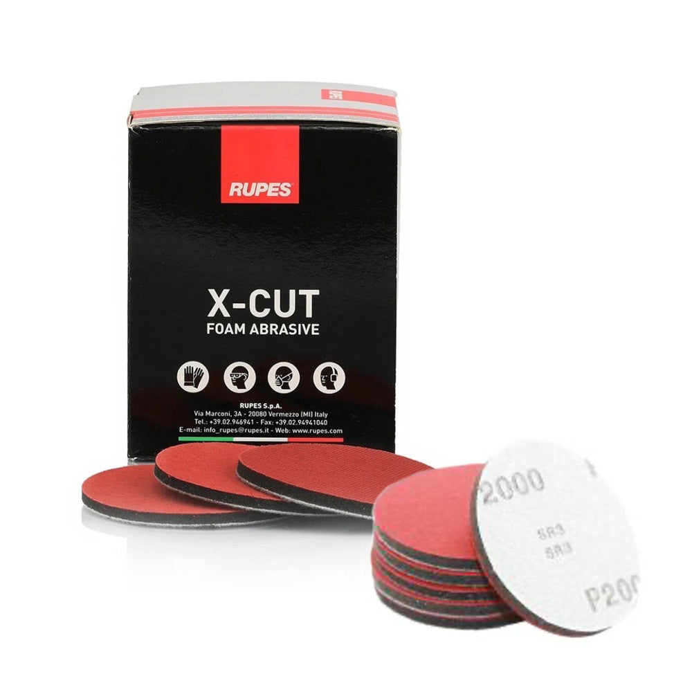 X-CUT FOAM ABRASIVE 75mm DISC P2000 BOX 20pcs