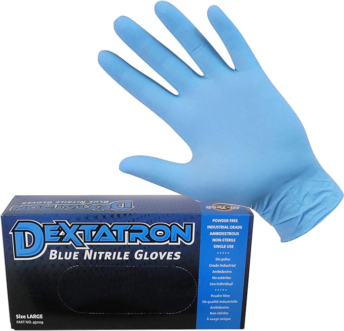 Dextatron Nitrile Gloves - Blue Powder Free