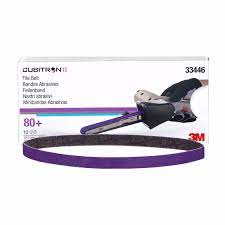 3M Cubitron II file belt 33446 — 1/2 x 18 inch, 80 grit, 10 pack.