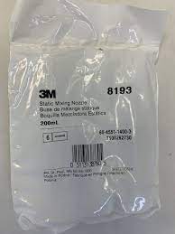 3M Static Mixing Nozzle 08193, 200 mL, 6 Nozzles/Bag