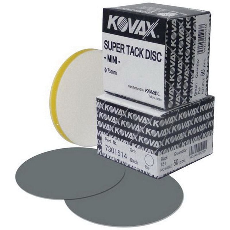 KOVAX® Super Buflex® 730-1514 Abrasive Disc, 3 in, 3000 Grit, Super-Tack Attachment, Black