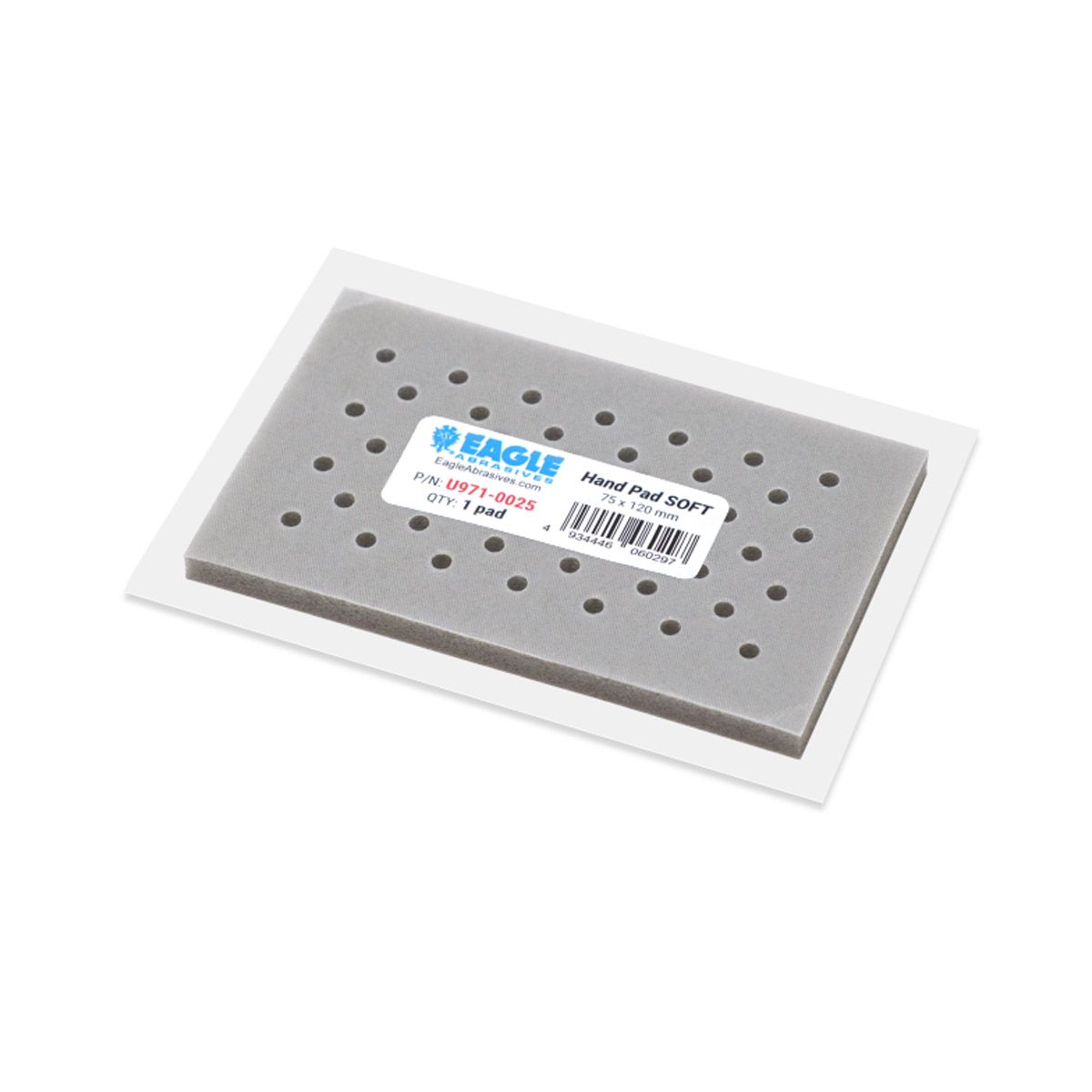 KOVAX® 971-0025 Extra Soft Interface Pad, 75 mm W x 120 mm L x 7 mm THK, Super-Tack Attachment