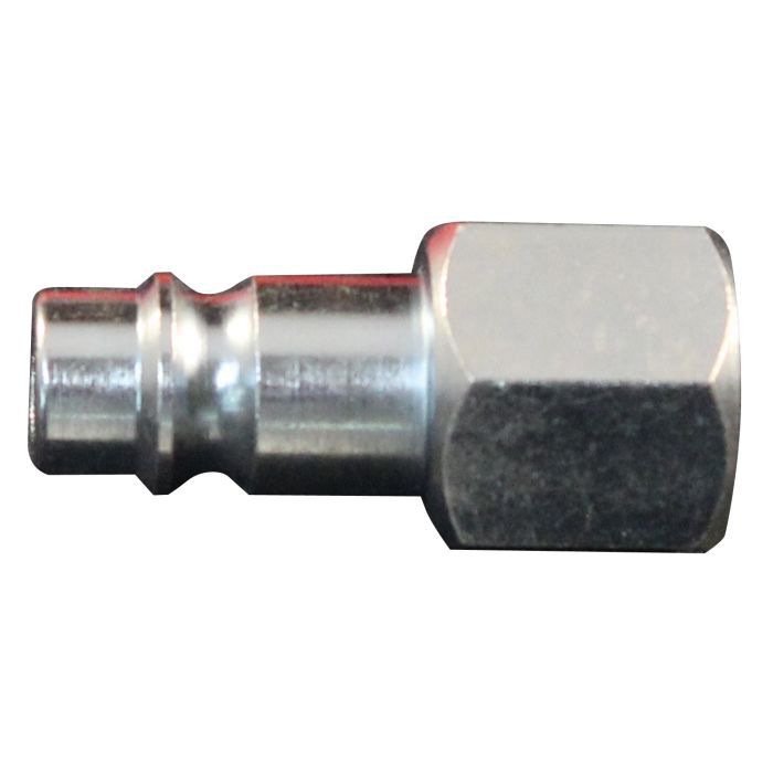 Tapón de intercambio europeo Milton® 761-1 estilo V, 1/4 pulg., FNPT, acero 