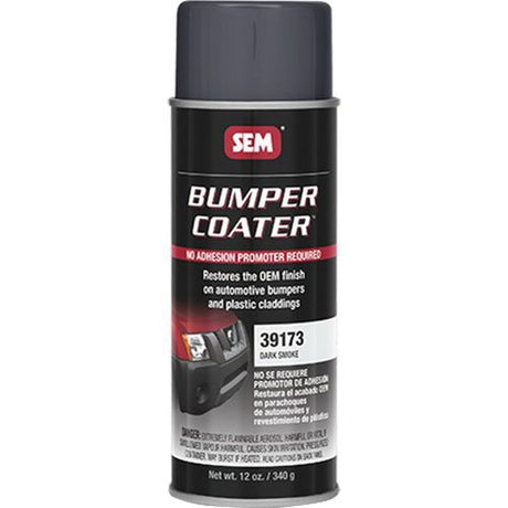 Sem, Bumper Coater™ 39173 Trim Paint 16 oz Aerosol Can Dark Smoke, 39173