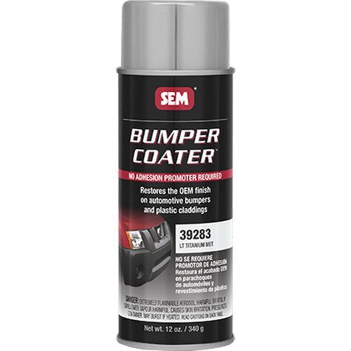 Sem, Bumper Coater Trim Paint Light Titanium Metallic 16 oz Aerosol, 39283
