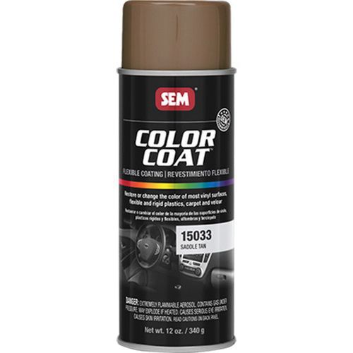 Sem, Color Coat Flexible Coating 16 oz Aerosol Can Saddle Tan, 15033