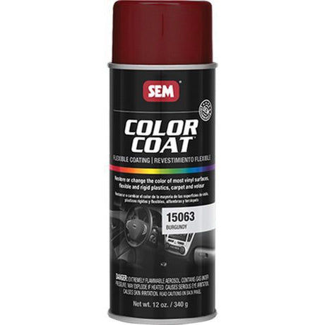Sem, Color Coat™ 15063 Flexible Coating 16 oz Aerosol Can Burgundy, 15063