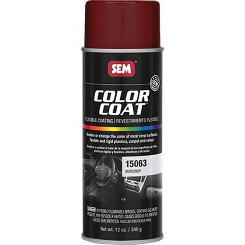 Sem, Color Coat 15063 Flexible Coating 16 oz Aerosol Can Burgundy, 15063