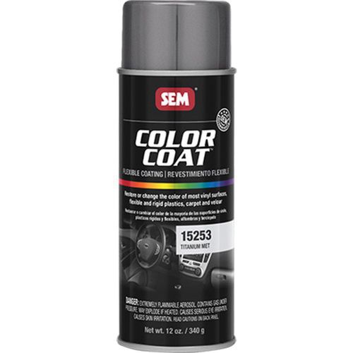 Sem, Color Coat™ 15253 Flexible Coating 16 oz Aerosol Can Titanium Metallic, 15253