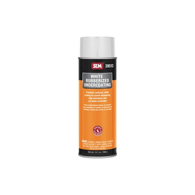 Sem, Rubberized Undercoating 24 oz Aerosol Can White, 39513