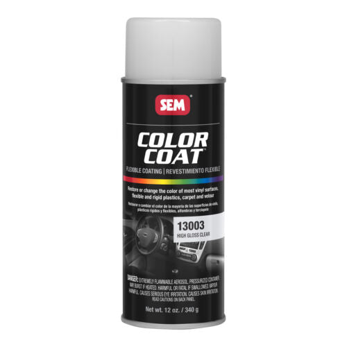 Sem, Color Coat Clears High Gloss Clear Spray Paint 12 oz, 12345