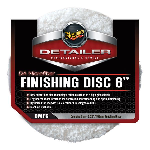 Meguiars DMF6 Da Microfiber Finishing Disc 6" (2-Pack)