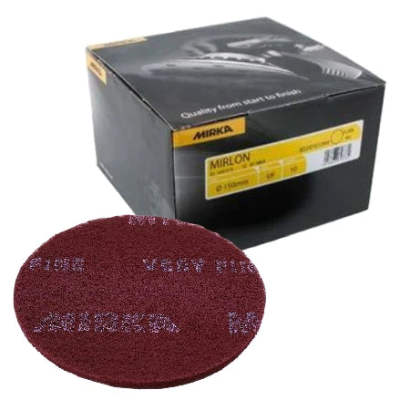 18-241 MIRKA MIRLON 6IN DISC ULTRA-FINE SCUFF PAD QTY.10