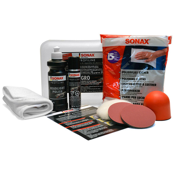 SONAX Profiline Headlight Restoration Kit 6pk/250ml.